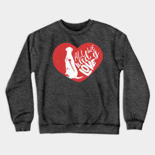 I Love Rhodesian Ridgeback Crewneck Sweatshirt