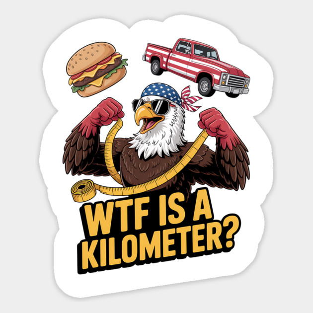 WTF is a kilometer Meme Magnet by UrbanLifeApparel