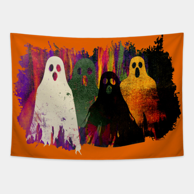 The Haunting of the Human Mind Tapestry by casualteesinc