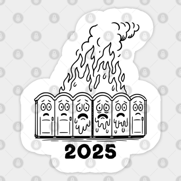 2025: How the year is shaping up so far, Funny Snarky design Sticker by Luxinda