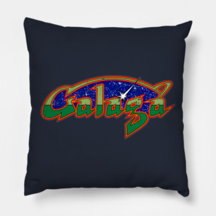 Galaga Arcade - Retro Space Shooter Classic Pillow