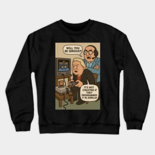 Bobby heenan and Gorilla Monsoon cartoon Crewneck Sweatshirt