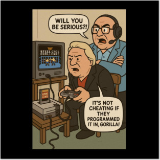 Bobby heenan and Gorilla Monsoon cartoon Posters and Art