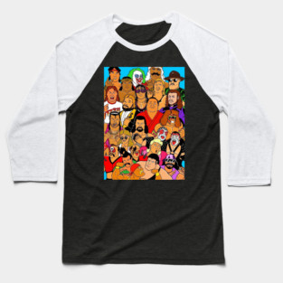 Classic WWF cartoon Baseball T-Shirt