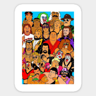 Classic WWF cartoon Magnet