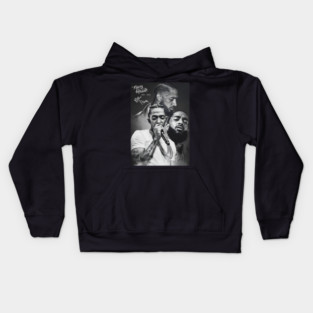 Nipsey Hussle Black White Kids Hoodie