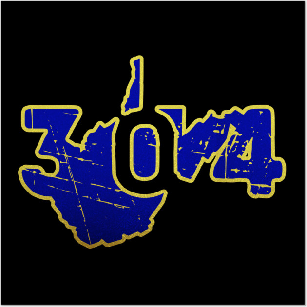 304 Hometown Pride West Virginia Distressed. Wall Art by casualteesinc