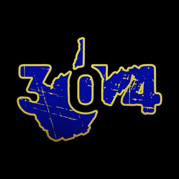 304 Hometown Pride West Virginia Distressed. by casualteesinc