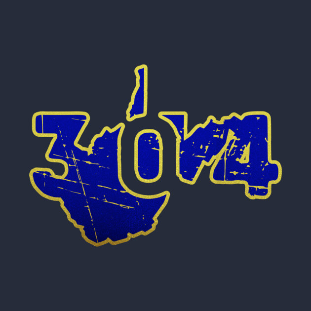 304 Hometown Pride West Virginia Distressed. by casualteesinc