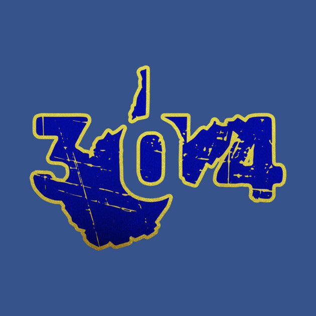 304 Hometown Pride West Virginia Distressed. by casualteesinc