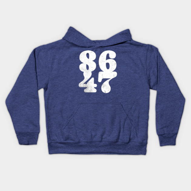 8647 Anti- Donald Trump Simple Distressed Design Kids Hoodie by casualteesinc