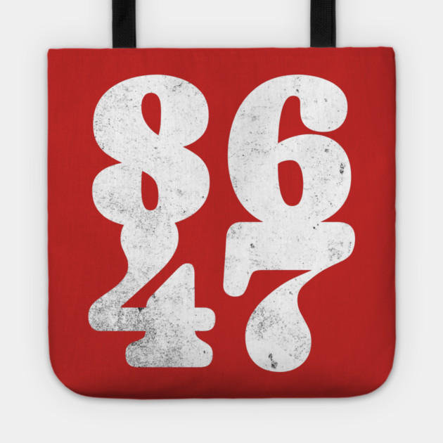 8647 Anti- Donald Trump Simple Distressed Design Tote by casualteesinc