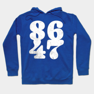 8647 Anti- Donald Trump Simple Distressed Design Hoodie