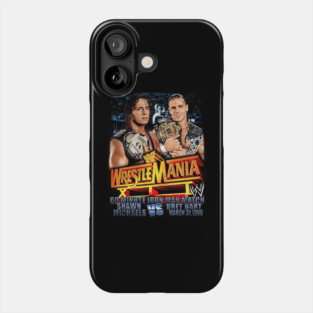 Shawn Michaels Vs. Bret Hart Wrestlemania 12 Phone Case