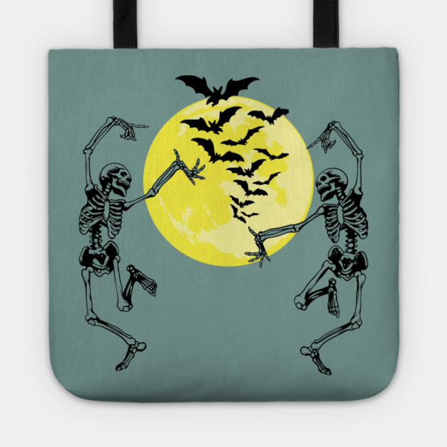 Moonlit Skelley Dance Tote by casualteesinc