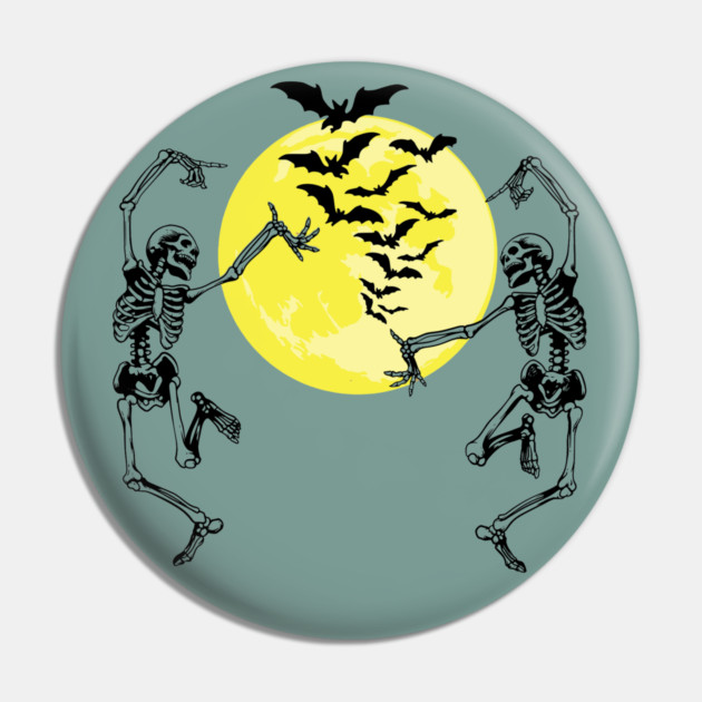 Moonlit Skelley Dance Pin by casualteesinc