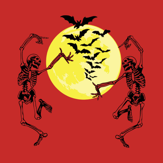 Moonlit Skelley Dance by casualteesinc