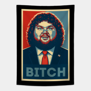 JD Vance Face Meme - Bitch Tapestry