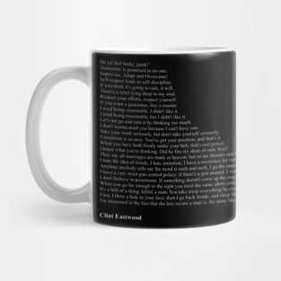 Clint Eastwood Quotes Mug