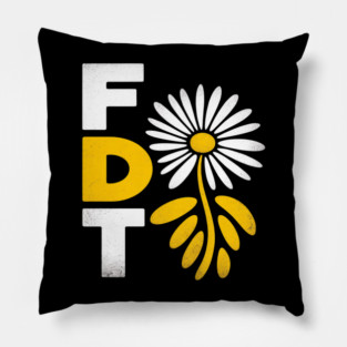 Subtle Fuck Trump Flower Pillow