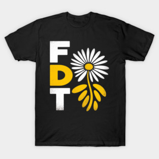 Subtle Fuck Trump Flower T-Shirt