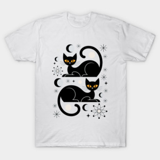 Midcentury Mid Century Cat Atomic Age Space Modern T-Shirt