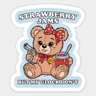 Strawberry Jams But My Glock Don’t Sticker