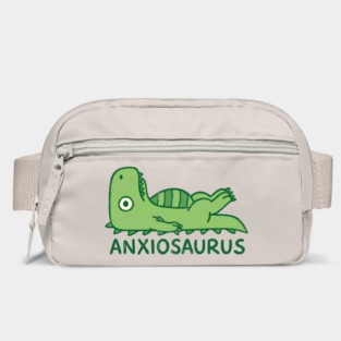 Anxiousaurus Mental Health Anxiety Sarcasm Pun Bag