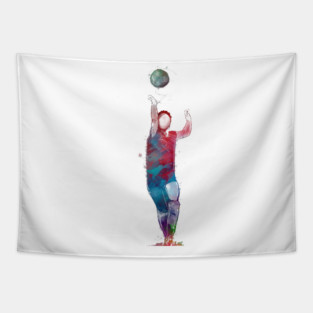 volleyball sport art #volleyball Tapestry