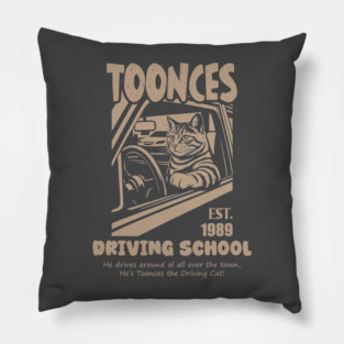 Toonces The Driving Cat Pillow