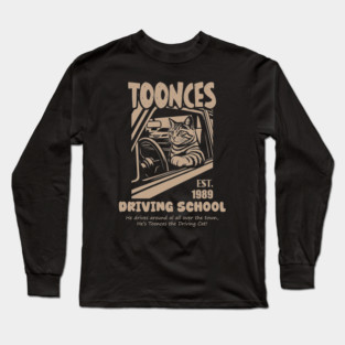 Toonces The Driving Cat Long Sleeve T-Shirt