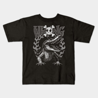 Flame Alligator Kids T-Shirt