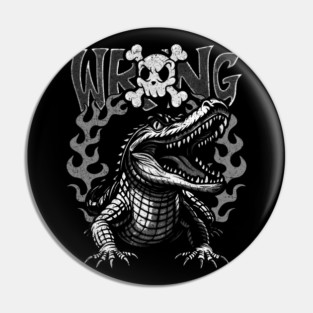 Flame Alligator Pin