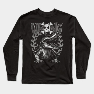 Flame Alligator Long Sleeve T-Shirt