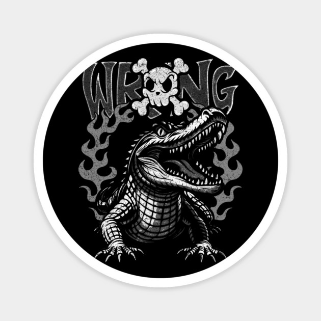 Flame Alligator Magnet by Wrong