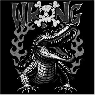 Flame Alligator Posters and Art