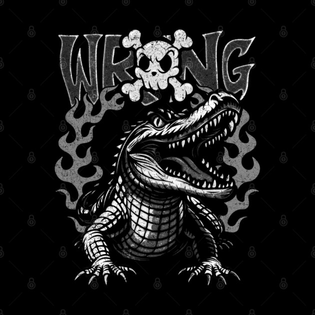 Flame Alligator by Wrongteeshirt