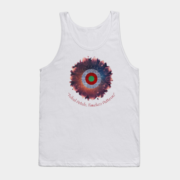 Tribal Petals, Timeless Patterns – A Hmong Bloom Tank Top by Pimcolle