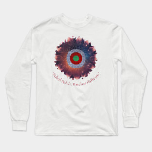 Tribal Petals, Timeless Patterns – A Hmong Bloom Long Sleeve T-Shirt