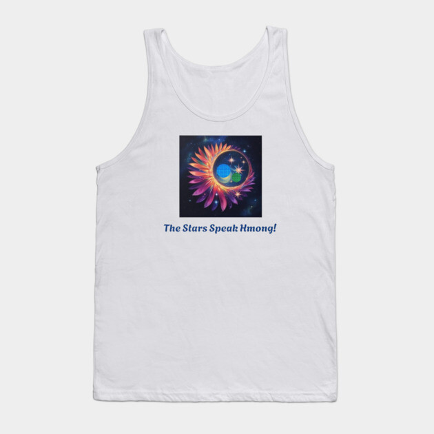 The Stars Speak Hmong – Celestial Tribal Fusion Tank Top by Pimcolle