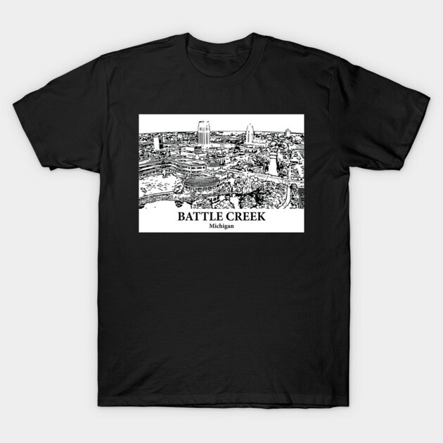 Battle Creek - Michigan T-Shirt by Lakeric