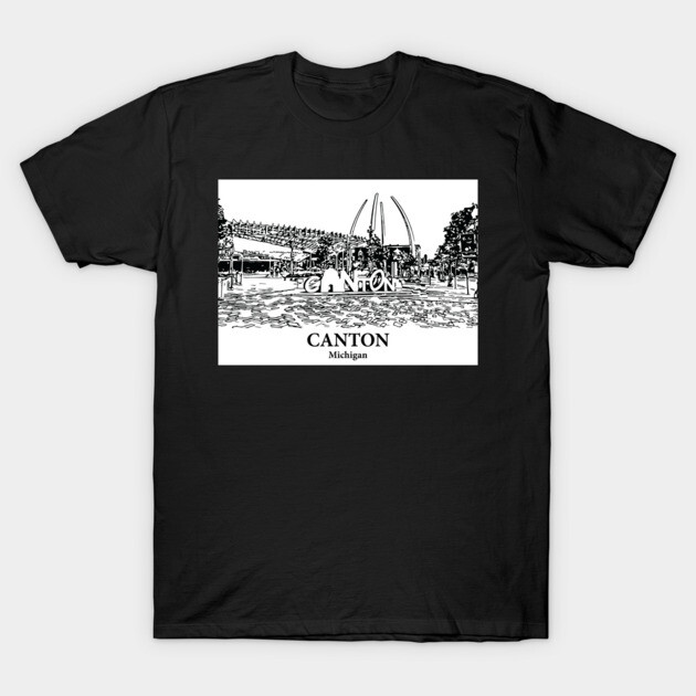 Canton - Michigan T-Shirt by Lakeric