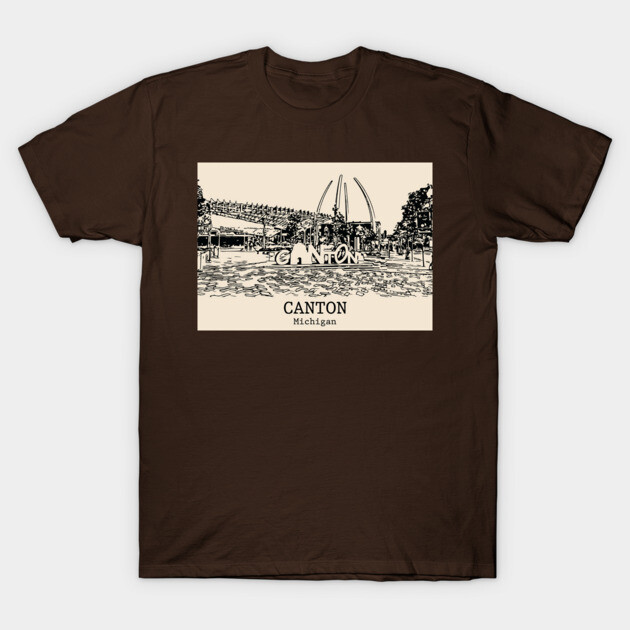 Canton - Michigan T-Shirt by Lakeric