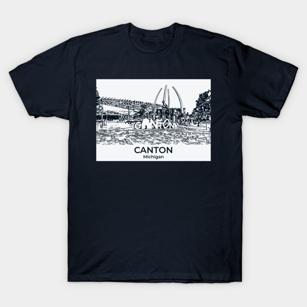 Canton - Michigan T-Shirt by Lakeric