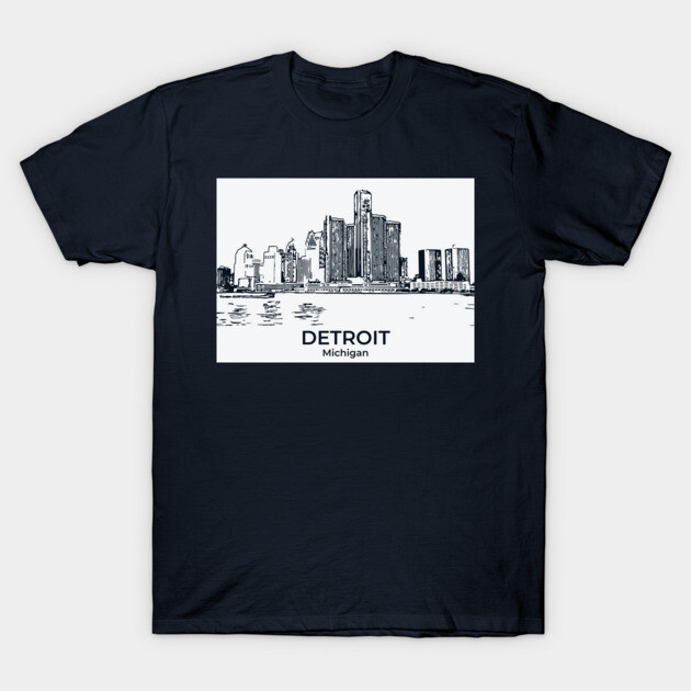 Detroit - Michigan T-Shirt by Lakeric