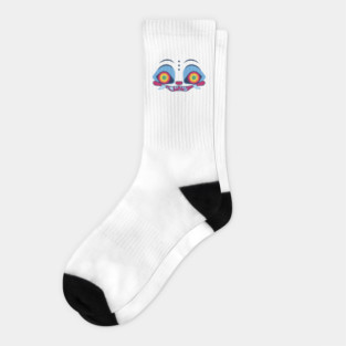 Derpy Kpop Demon Hunters Blue Tiger Socks