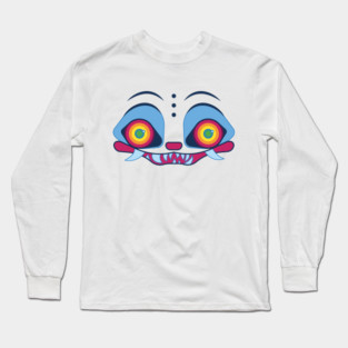 Derpy Kpop Demon Hunters Blue Tiger Long Sleeve T-Shirt