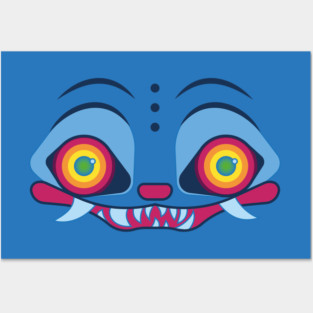 Derpy Kpop Demon Hunters Blue Tiger Posters and Art