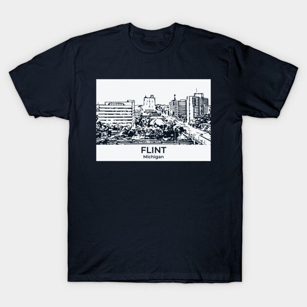 Flint - Michigan T-Shirt by Lakeric