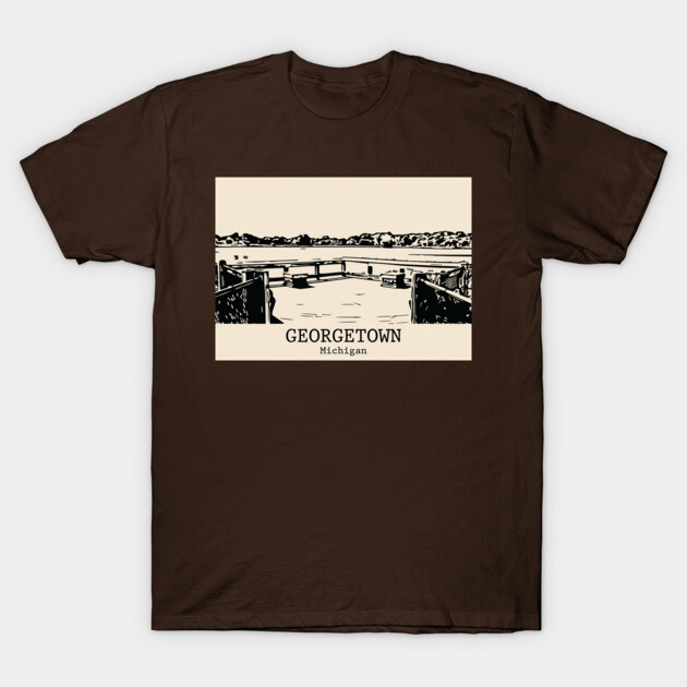 Georgetown - Michigan T-Shirt by Lakeric